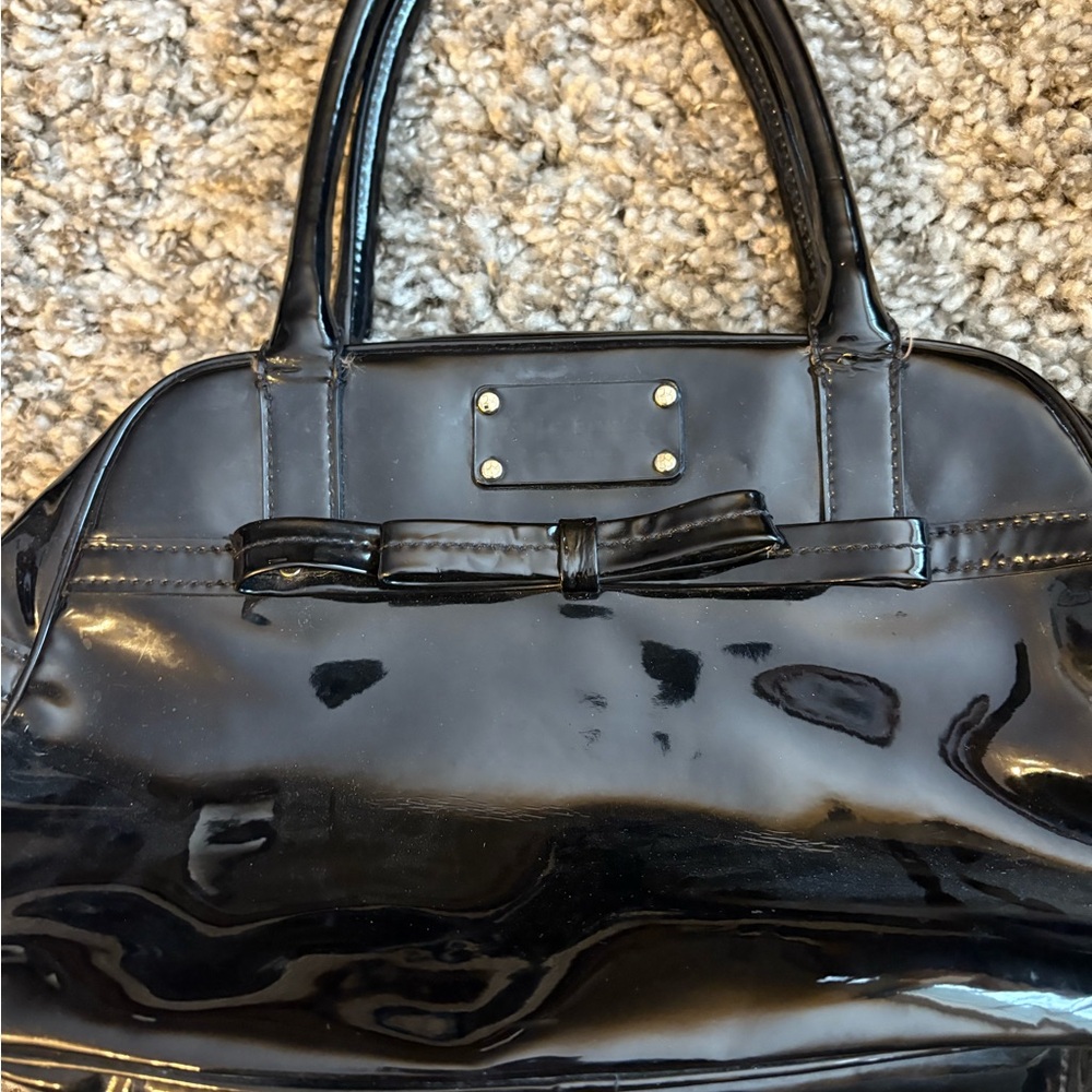 Vintage Kate Spade Black Patent Leather Handbag